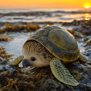 Hedgehog + Sea turtle